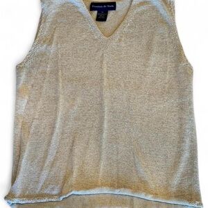 Preston & York Beige V-Neck Tank Top